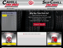 Tablet Screenshot of cahilltire.com